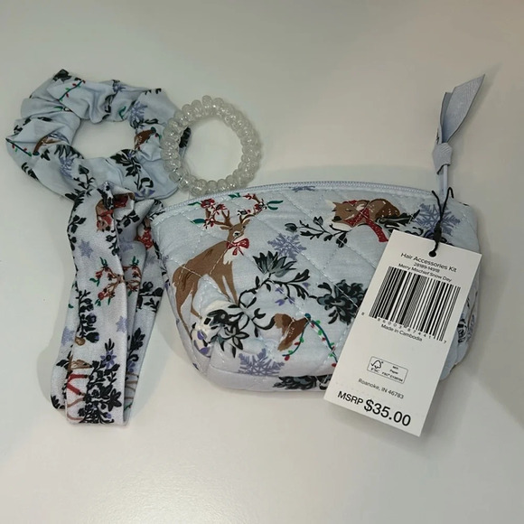 Vera Bradley Hair Accessories Kit Merry Mischief Snow Day NWT - Picture 4 of 6